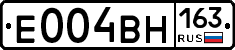 Е004ВН163 - 