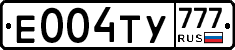 Е004ТУ777 - 