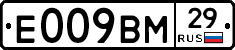 Е009ВМ29 - 