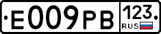 Е009РВ123 - 