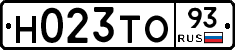 Н023ТО93 - 