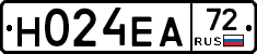 Н024ЕА72 - 