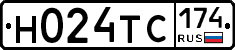Н024ТС174 - 