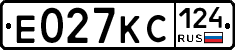 Е027КС124 - 