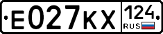 Е027КХ124 - 