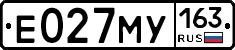 Е027МУ163 - 
