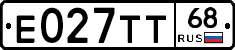 Е027ТТ68 - 