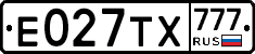 Е027ТХ777 - 