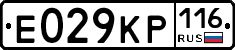 Е029КР116 - 