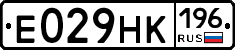 Е029НК196 - 