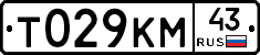 Т029КМ43 - 