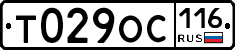 Т029ОС116 - 