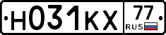 Н031КХ77 - 