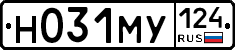 Н031МУ124 - 