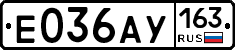 Е036АУ163 - 
