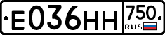 Е036НН750 - 