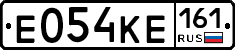 Е054КЕ161 - 