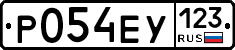 Р054ЕУ123 - 