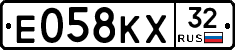 Е058КХ32 - 