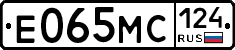Е065МС124 - 
