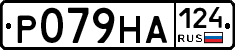 Р079НА124 - 