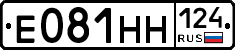Е081НН124 - 