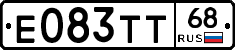 Е083ТТ68 - 