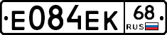 Е084ЕК68 - 