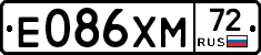Е086ХМ72 - 