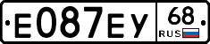 Е087ЕУ68 - 