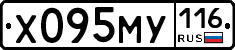 Х095МУ116 - 