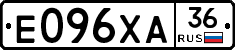 Е096ХА36 - 