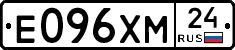 Е096ХМ24 - 