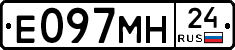 Е097МН24 - 