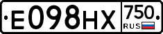 Е098НХ750 - 