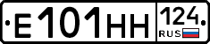 Е101НН124 - 