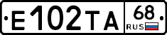 Е102ТА68 - 