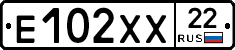 Е102ХХ22 - 