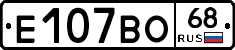 Е107ВО68 - 