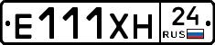 Е111ХН24 - 