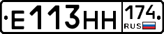 Е113НН174 - 