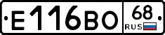 Е116ВО68 - 