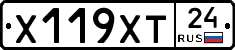 Х119ХТ24 - 