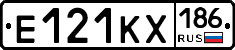 Е121КХ186 - 