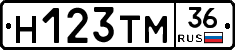 Н123ТМ36 - 