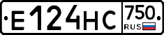 Е124НС750 - 