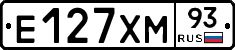 Е127ХМ93 - 