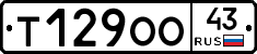 Т129ОО43 - 