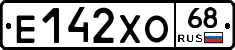 Е142ХО68 - 