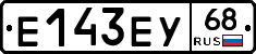 Е143ЕУ68 - 